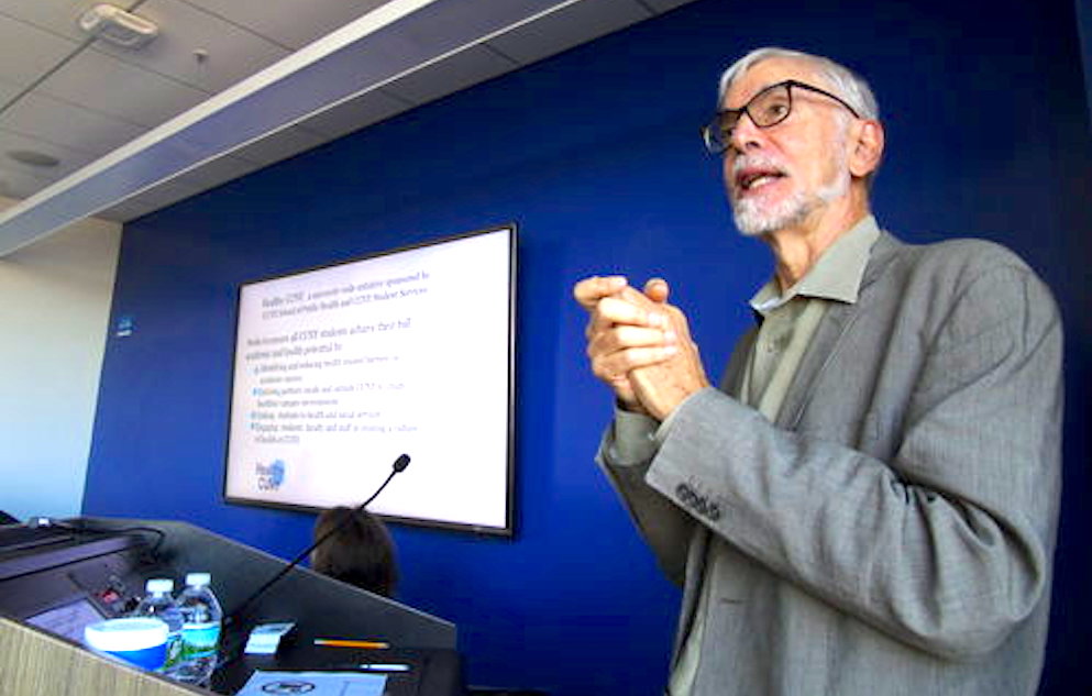 Nicholas Fredeunberg presents an overview on the scope and severity of health issues affecting CUNY students, including food insecurity.