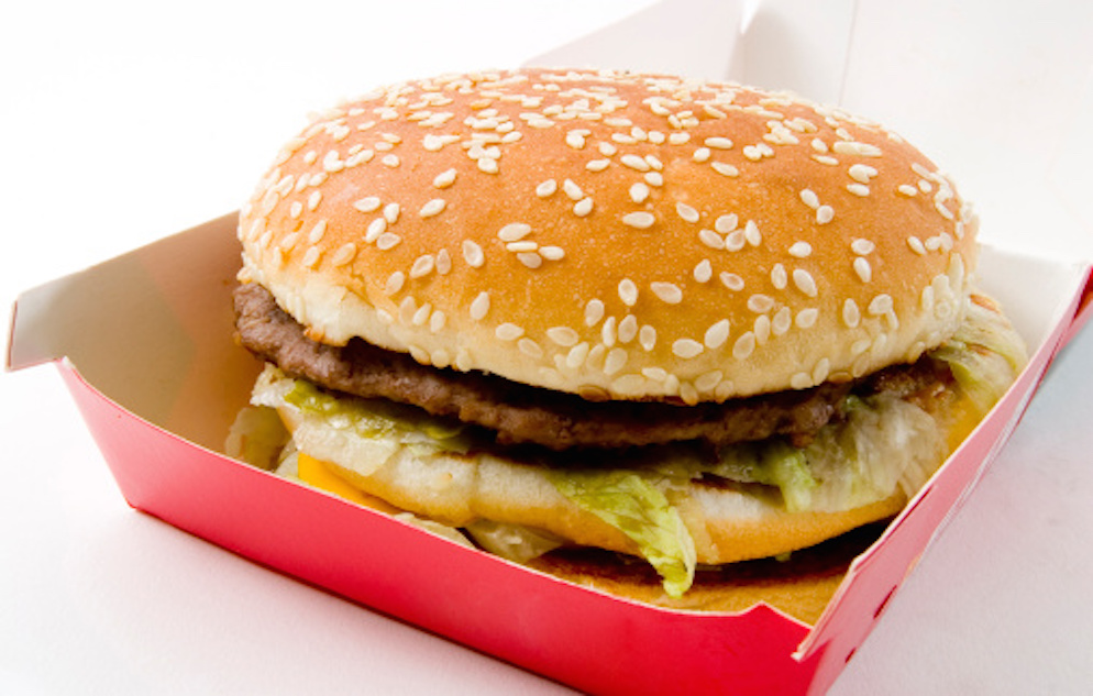 Hamburger in a box