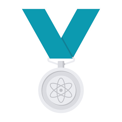 Flat Vector Graphic Scientific Prize Icon