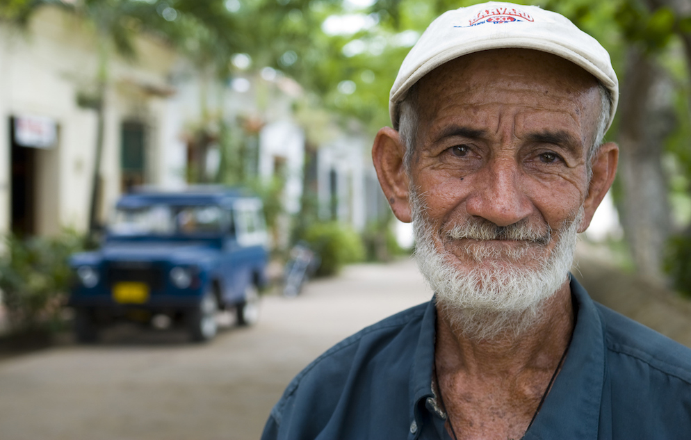 Portrait of a Colombian man in Mompos, Colombia
