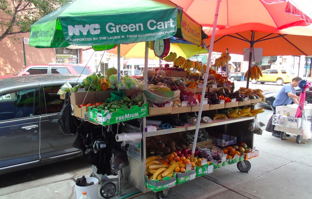 street side produce cart