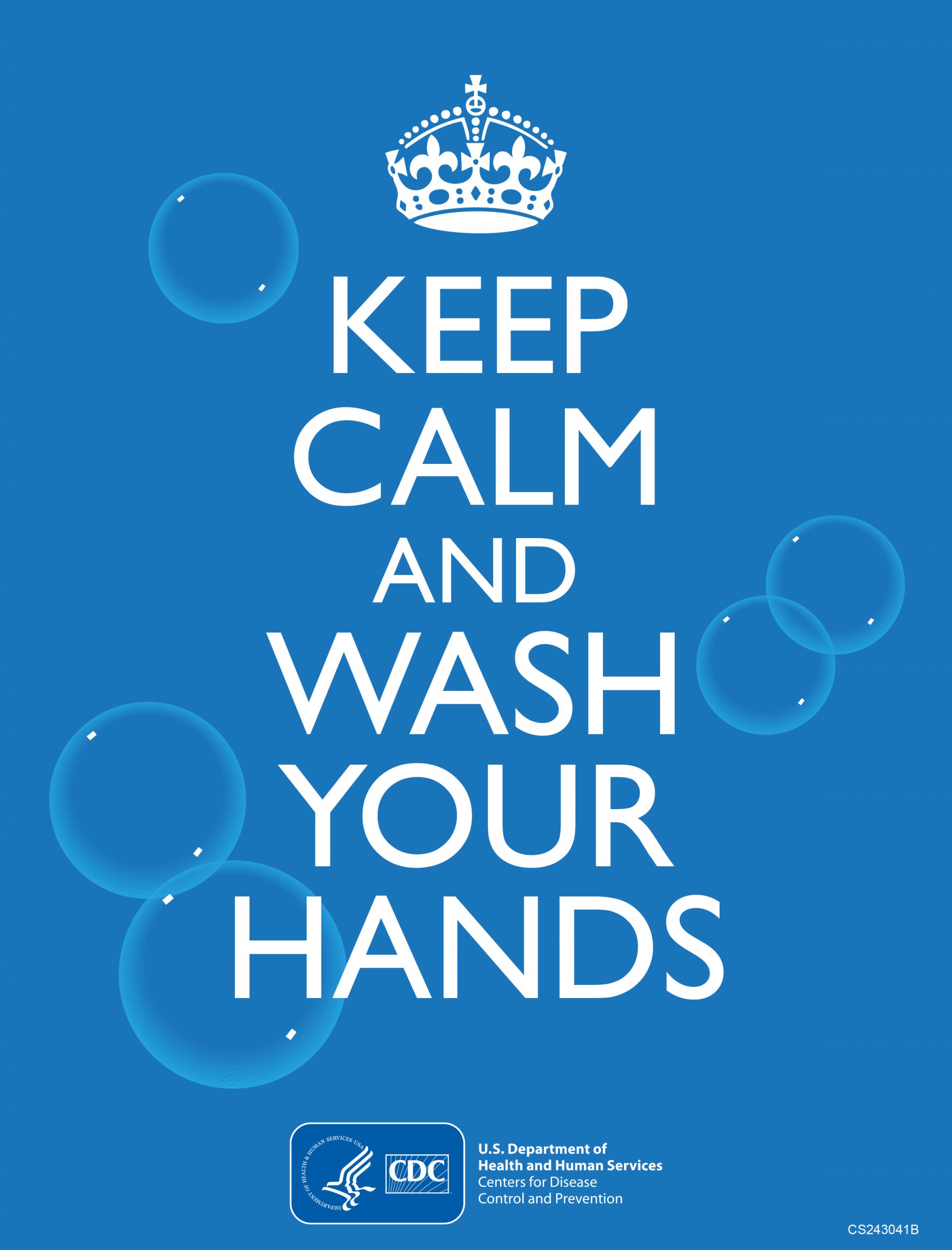 Keep calm and wash your hands graphic