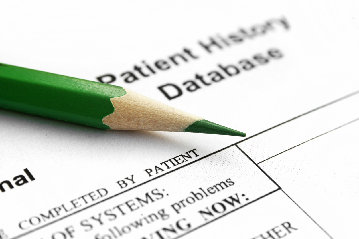 Patient history database