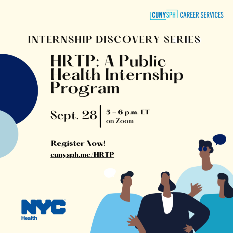 NYC DOHMH Virtual HRTP Info Session for CUNY SPH CUNY Graduate School