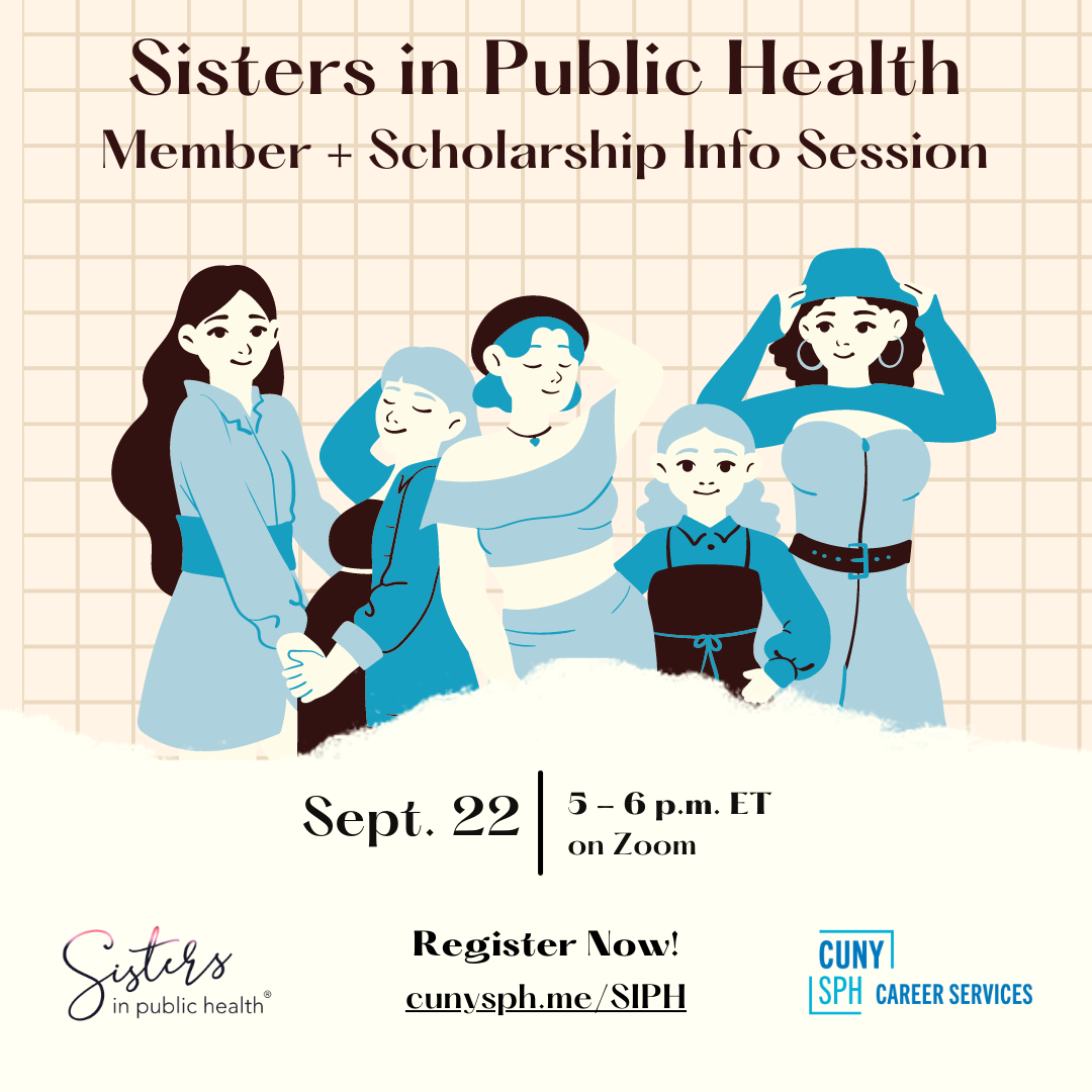 Sisters in Public Health event graphic