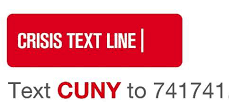CUNY Crisis text line