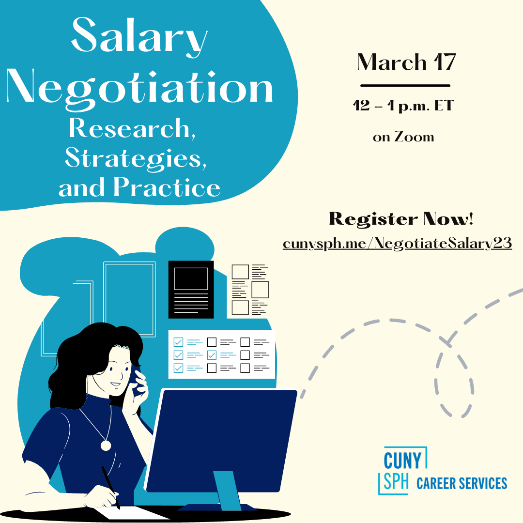 Career Skills Salary Negotiation CUNY Graduate School of Public Health & Health Policy
