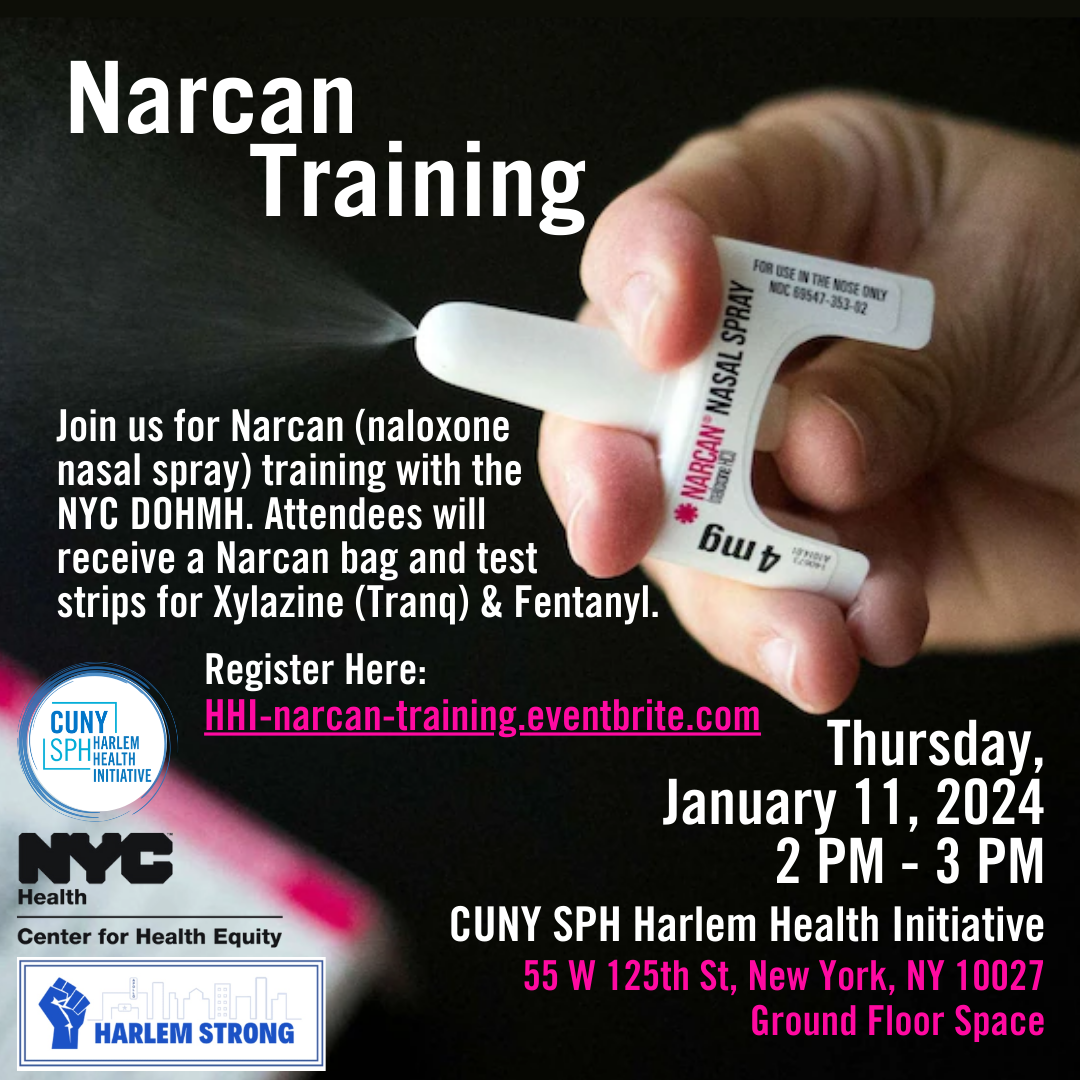 Narcan Training with the Harlem Health Initiative - CUNY Graduate