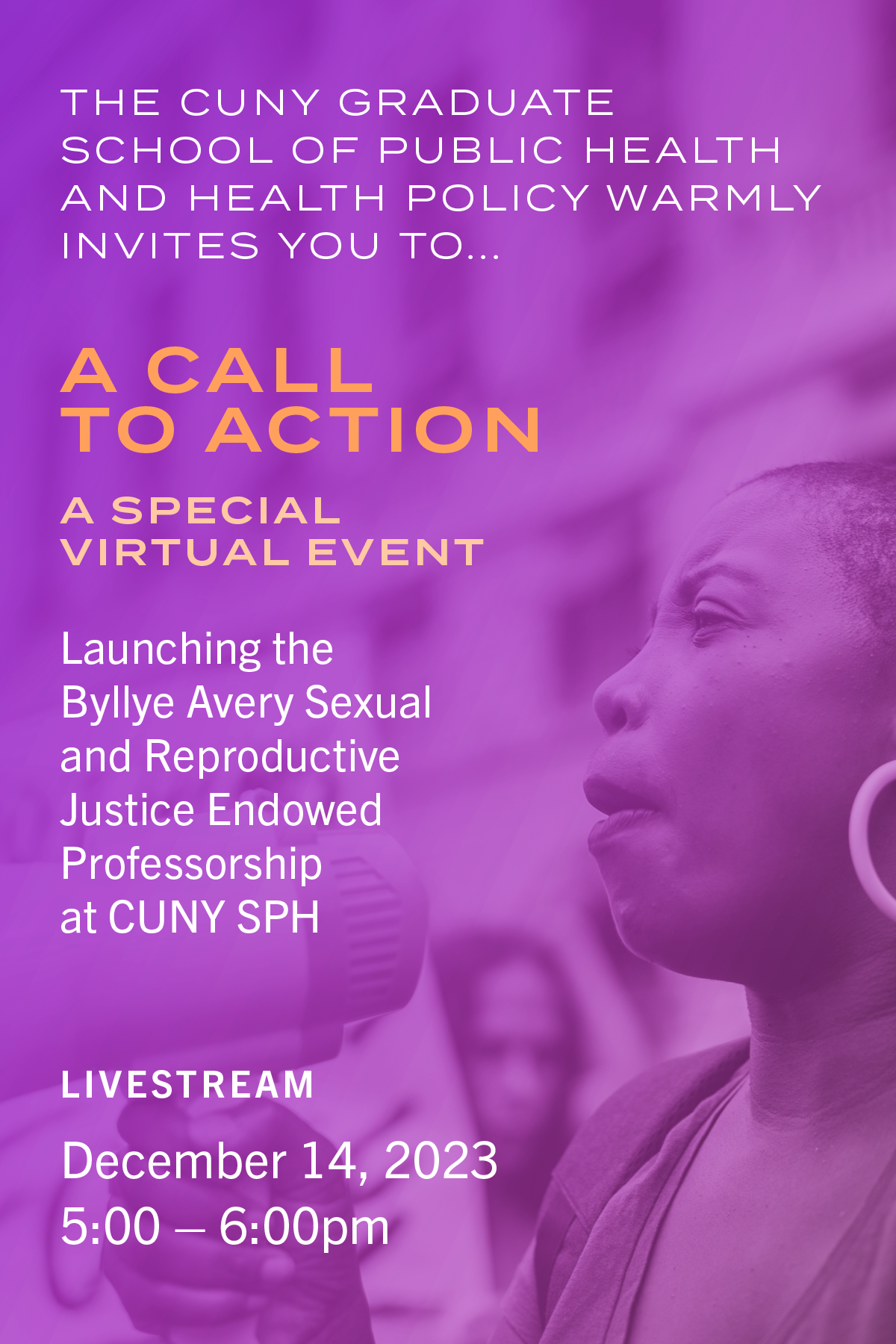 Launching the Byllye Avery Sexual and Reproductive Justice Endowed  Professorship - CUNY Graduate School of Public Health & Health Policy