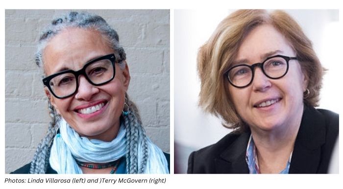 Linda Villarosa (left) and Terry McGovern (right)