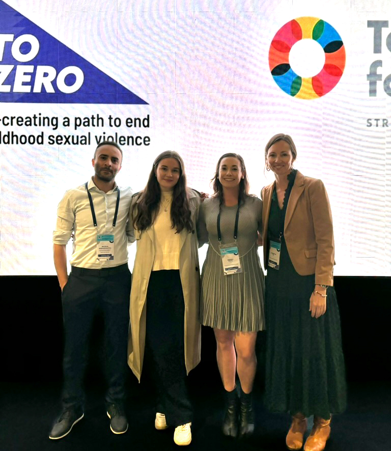 From left: Nicolas Makharashvili, Francesca McLaren, Amanda Pierz, and Samantha Ski.