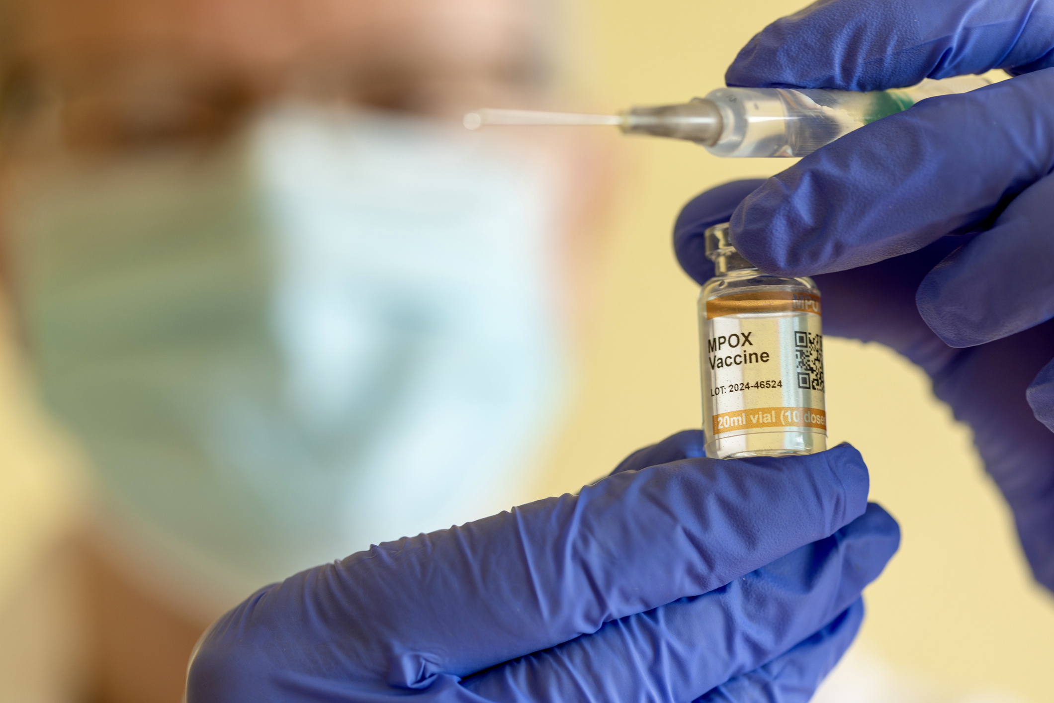 Vial with MPOX vaccine