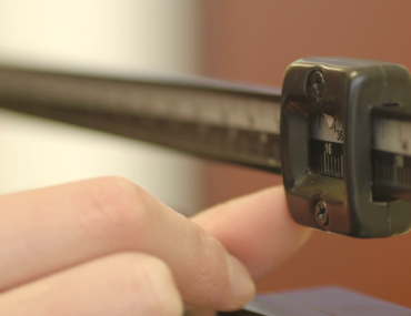 close up of doctor's scale