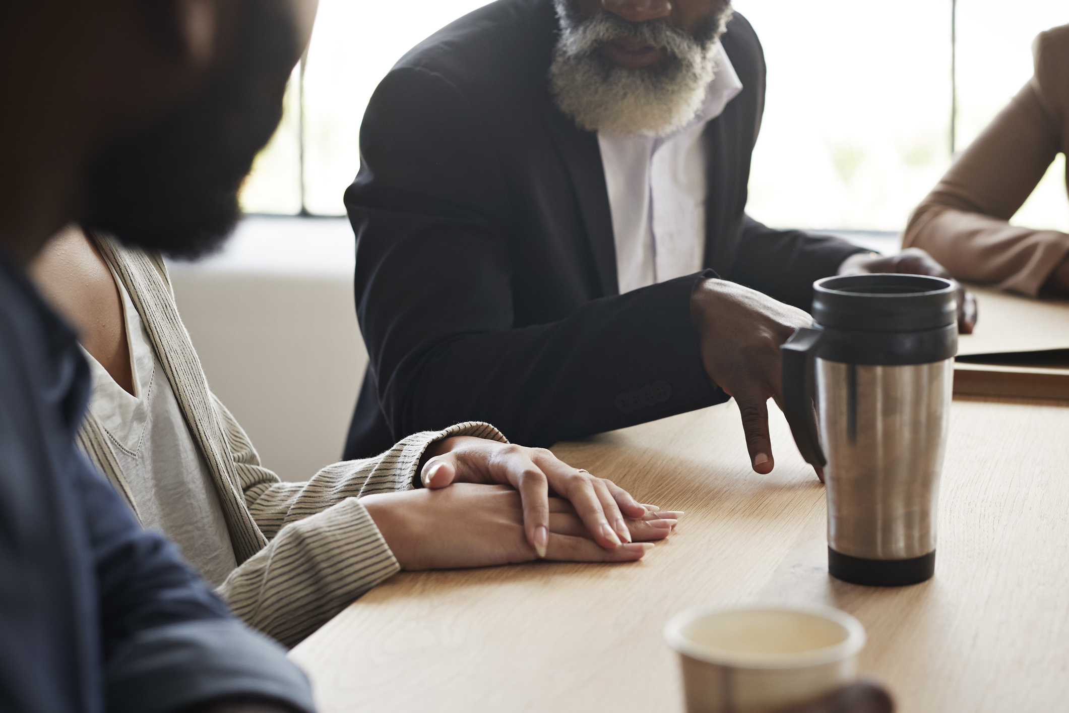 diverse group deep in discussion