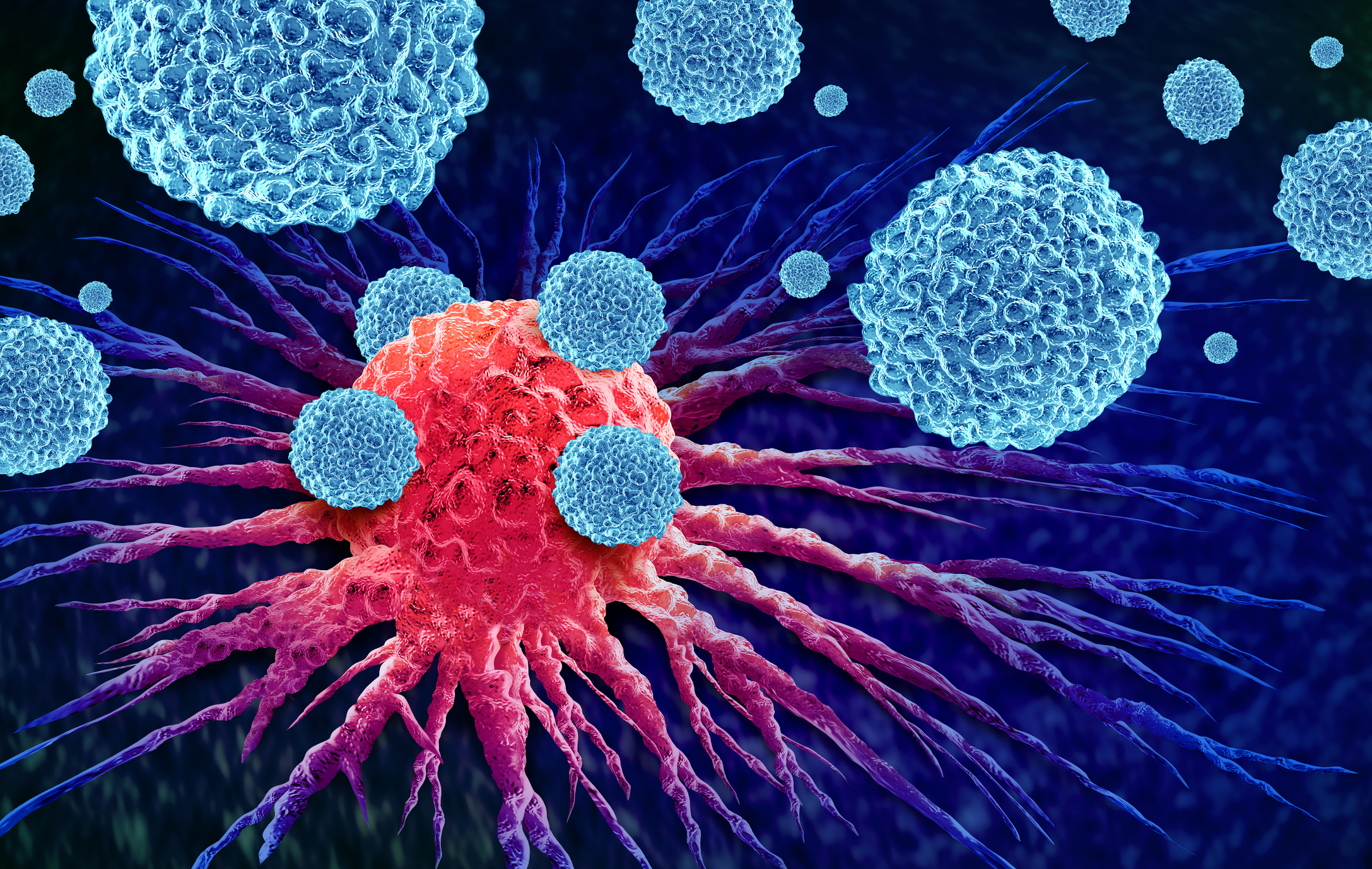 cancer immunotherapy illustration