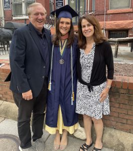 Brown-Kaiser with her parents